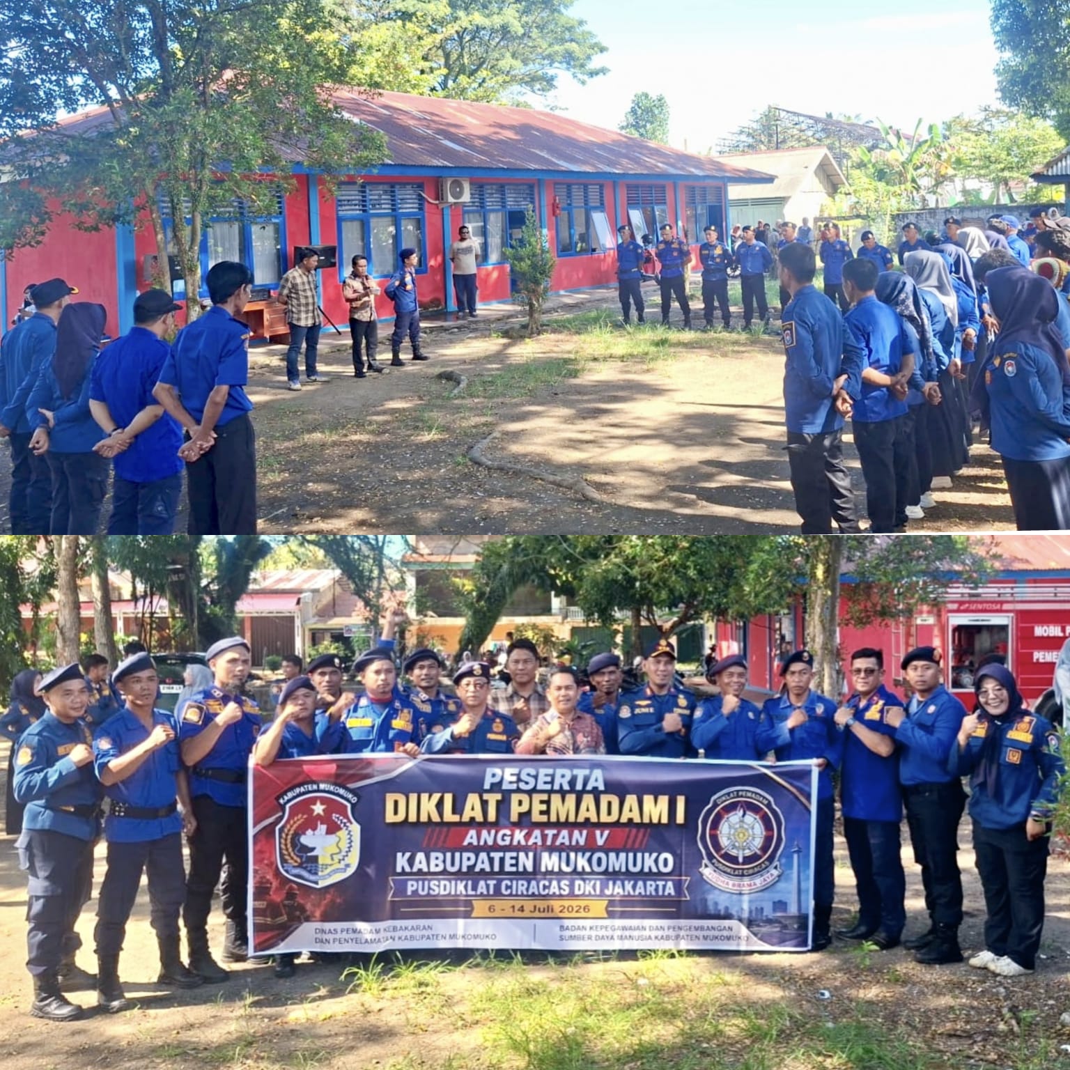 Apel Pelepasan Peserta Diklat Pemadam Kebakaran